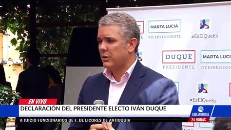 Duque Se Las Canta Claritas A Maduro No Es Presidente De Venezuela