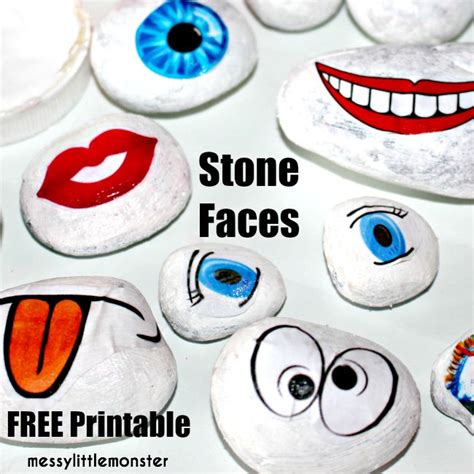 Rock Faces A Fun Rock Painting Idea And Emotions