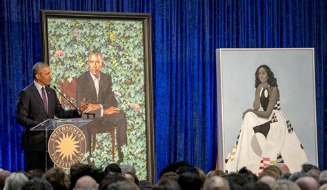 Barack Obama Michelle Obama Portraits Unveiled At National Portrait Gallery Washington Times