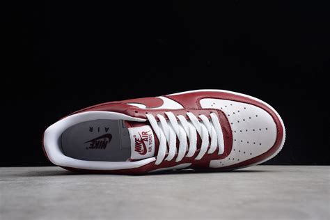 Mens Nike Air Force 1 Low Team Redwhite Sneakers Aq4134 600