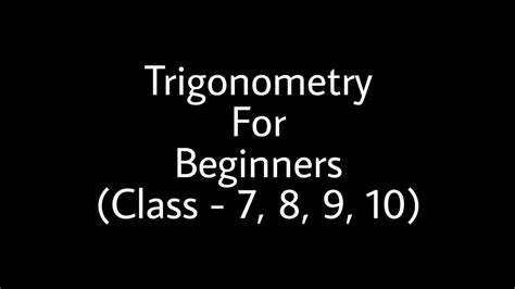 Trigonometry For Beginners Part 2 Youtube