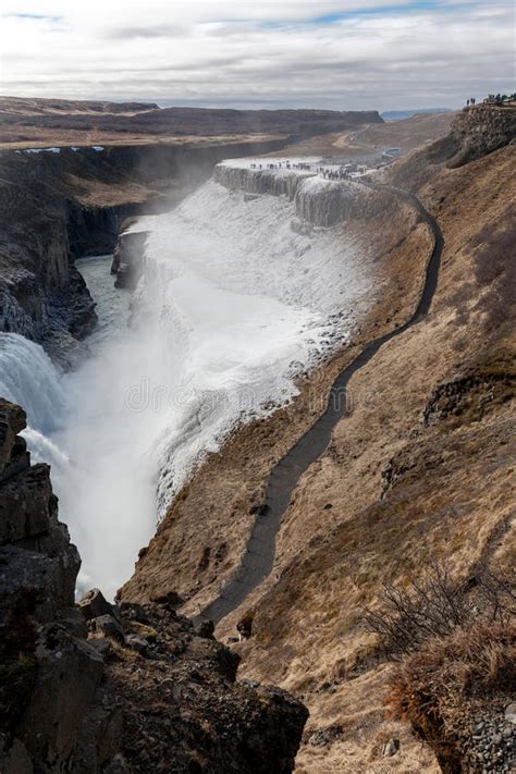 Gullfoss Waterfall In Southwest Iceland Stock Photo Image Of Nature