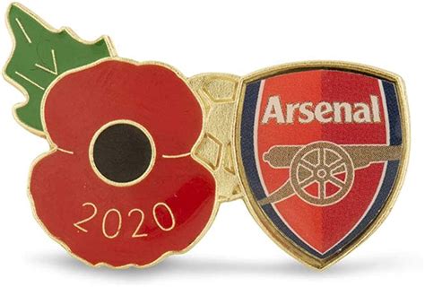 The Royal British Legion Arsenal Poppy Football Pin 2020 Uk