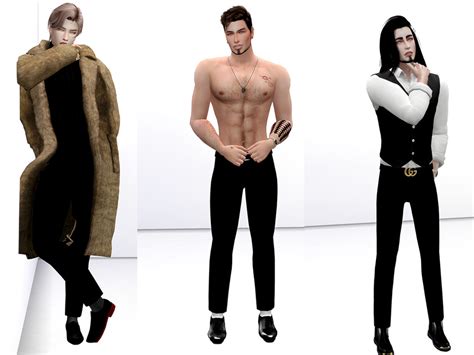 The Sims Resource Beto Models Men Pose Pack