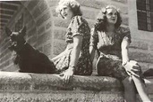 Image - HISTORY - WWII - PHOTO - Eva Braun with sister Gretl at the ...
