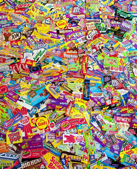 Photo Print Of Big Pile Of Colorful Us Candy Wrappers Etsy