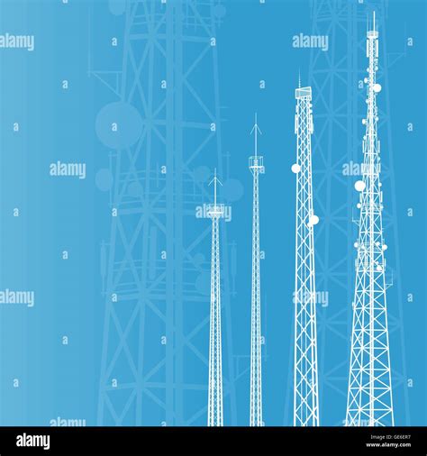 Mobile Phone Base Transceiver Station Stock Vector Images Alamy