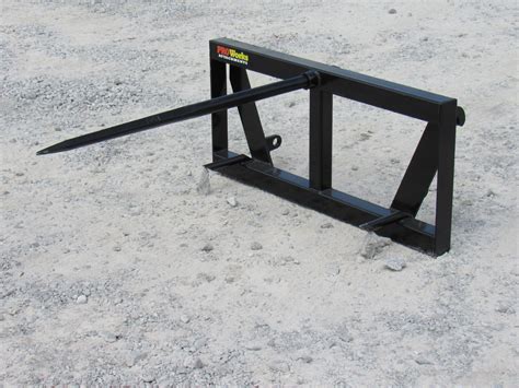 Hay Spear Attachment Fits Euro Global Quicke Loader Skid Steer
