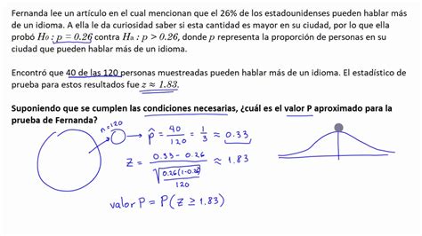 Calcular El Valor P Con El Uso De Una Tabla Z Khan Academy En Español