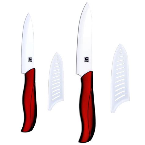 Fine Quality Ceramic Knives 4 Inch Utility 5 Inch Slicing Two Piece