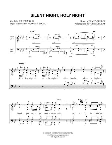 Silent Night Holy Night By Franz Xaver Gruber Digital Sheet Music