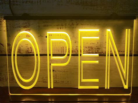 Open For Business Sign Light Signs Cave