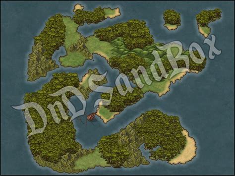 Vicastic Islands World Map Dnd Digital Map Roll20 Dungeons And Dragons