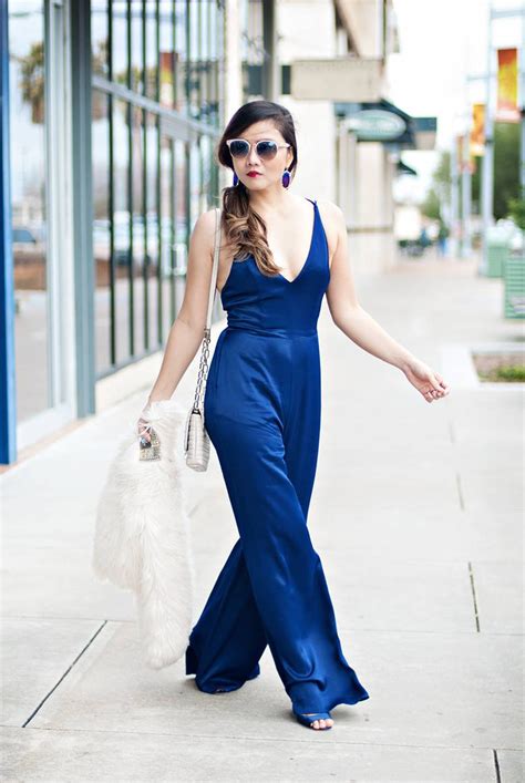 Date Night Outfit Idea The Blue Jumpsuit Whatever Is Lovely By Lynne G Caine