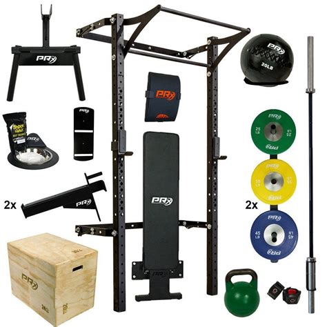 Mens Profile Pro Elite Package With Folding Bench Complete Home Gym