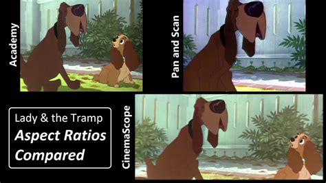 Lady And The Tramp Aspect Ratios Compared Youtube