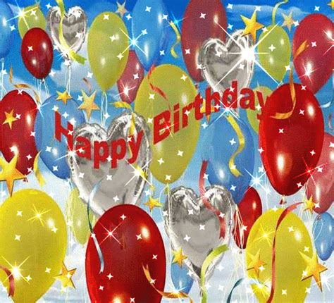 Sparkling Balloons For Your Birthday Free Cakes And Balloons Ecards