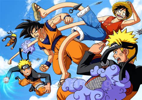 Imagen Goku Vs Luffy Vs Naruto Wiki Imágenes