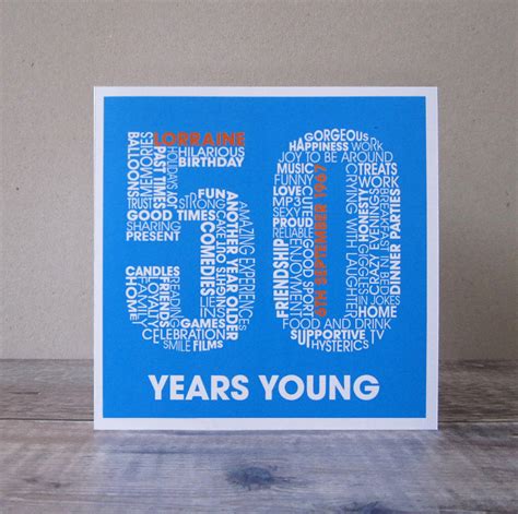 Personalised 50th Birthday Card By Mrs L Cards