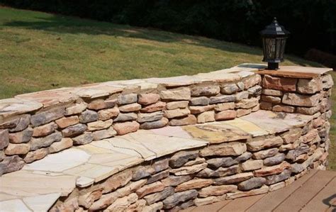 Stone Sitting Wall Ledge Stone Manufactured Stone Native Custom