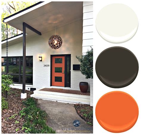 Exterior Paint Palette For Brick And Siding On A Split Level Mid
