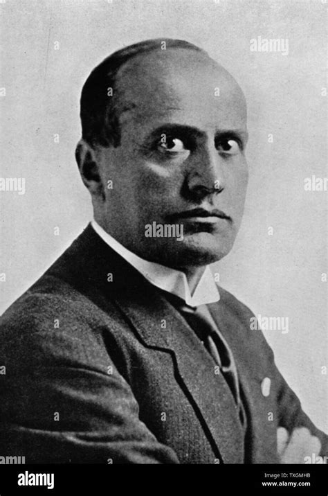 Benito Mussolini 1883 1945 Italian Fascist Dictator Hi Res Stock