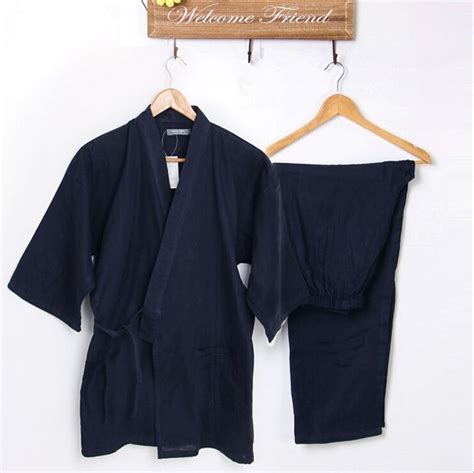 Cotton Yukata Japanese Kimonos Traditional Japanese Mens Clothing