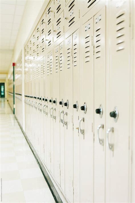 School Lockers By Stocksy Contributor Raymond Forbes Llc School