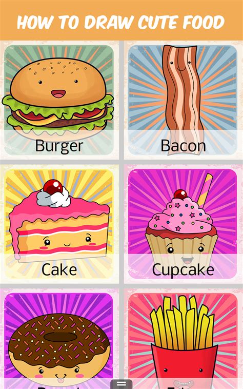 Amazon.com: How to Draw Cute Food: Appstore for Android