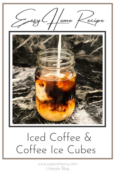 Iced Coffee Recipe Coffee Ice Cubes Easy At Home Iced Coffee Iced