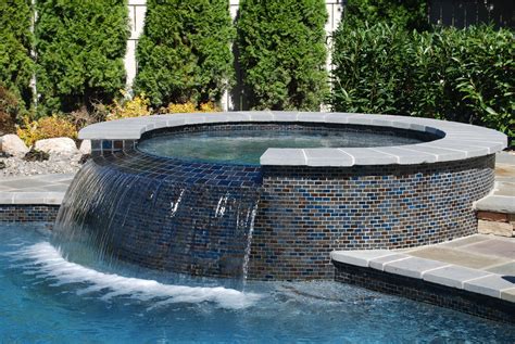 Image Result For Pool Add A Spa With Water Feature Jacuzzi Outdoor