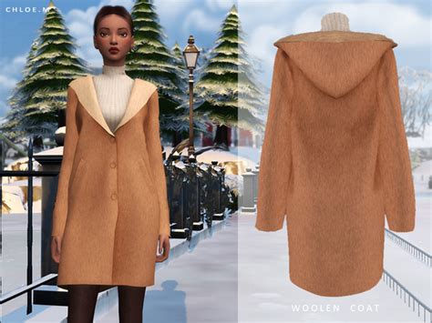 Woolen Coat By Chloemmm At Tsr Sims 4 Updates