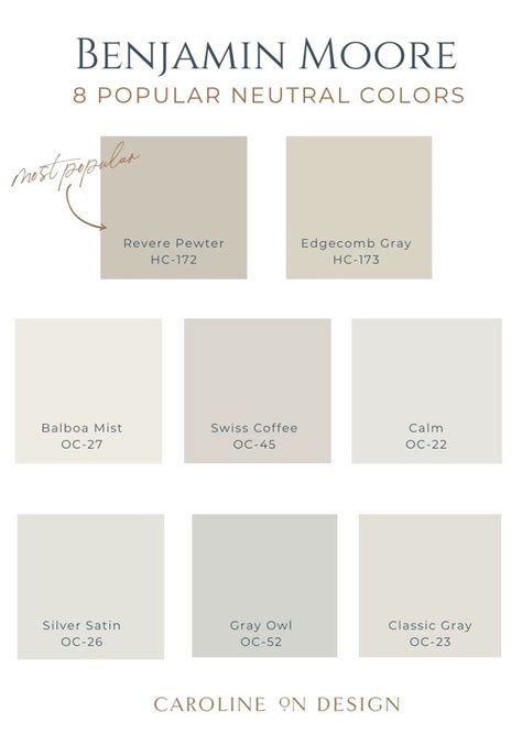 Popular Benjamin Moore Neutral Colors Paint Colors For Home Paint