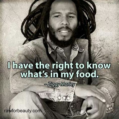 Ziggy Marley And All Of Us Have The Right To Know Whats In Our Food