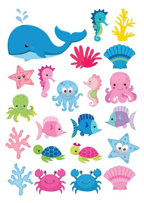 Cut Out Printable Sea Creatures Printable Word Searches