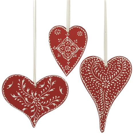 Wholesale Heart Ornaments 3 Asstd Ganz