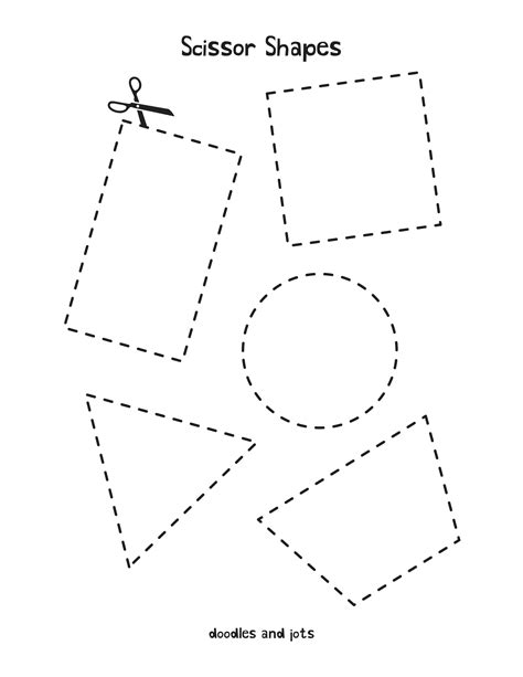 Cut Out Shapes Worksheet The Math Worksheets