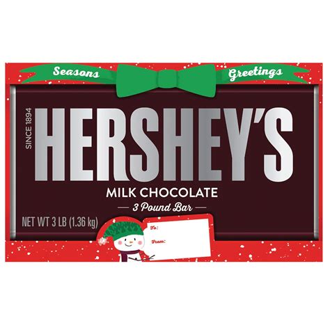 Hersheys Milk Chocolate Candy Christmas Bar 3 Lb