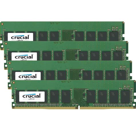 Crucial 64gb Ddr4 2400 Mhz Udimm Vlp Memory Kit Ct4k16g4xfd824a