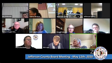 jefferson county board meeting may 12th 2020 youtube