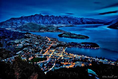 Queenstown New Zealand At Night