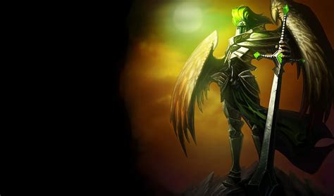 Kayle The Judicator Action Cg Video Game Game Wing League Of