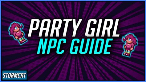 Terraria 13 Party Girl Npc Guide How To Get The Party Girl Npc Youtube