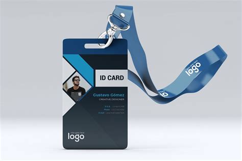 Creative Black Id Card Design By Zaas On Creativemarket Id Card Design