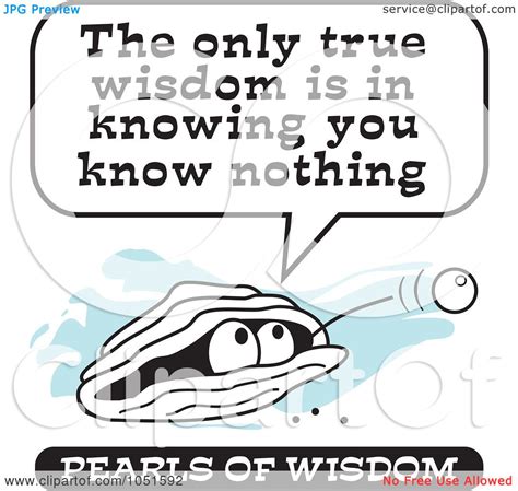 Royalty Free Vector Clip Art Illustration Of A Wise Pearl Of Wisdom