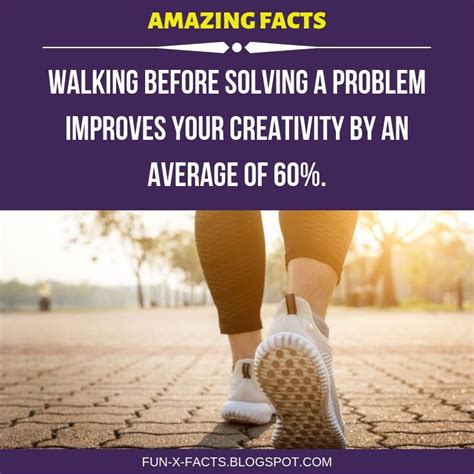Interesting Fact Walking Before Solving A Problem Improves Your
