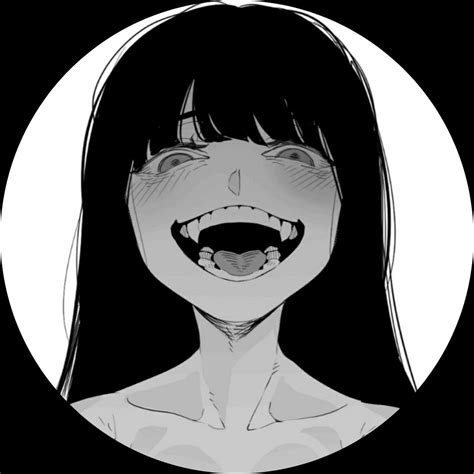 愛 𝑲𝒖𝒓𝒐𝒊 Anime Smile Anime Expressions Scary Eyes