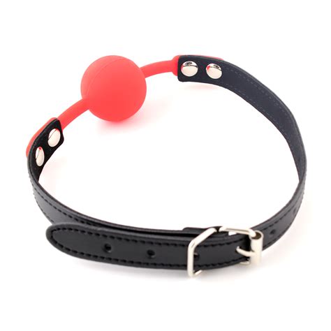 Red Mouth Ball Gag Harness Belt Strap Fetish Mouth Restraints Adult Products 4894679900008 Ebay