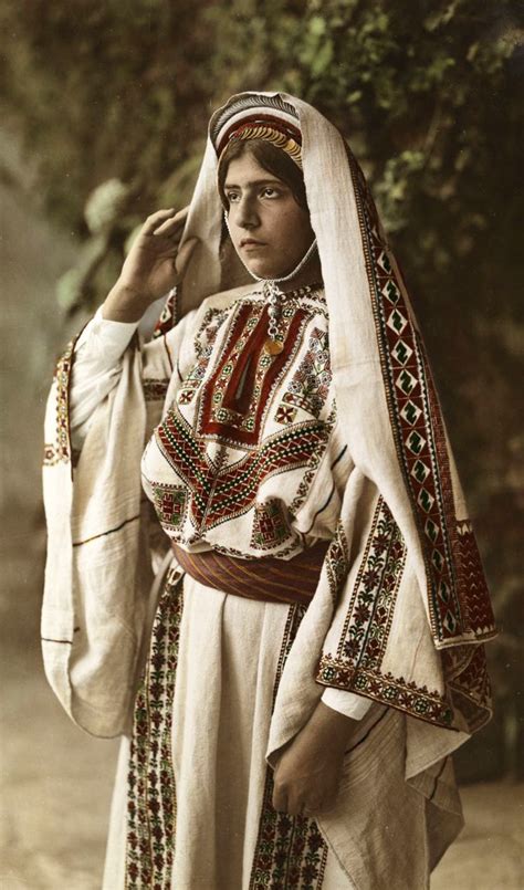 Available in the following regions: Palestine | 'A bride wears traditional costume with ...