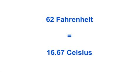 62 Grados Fahrenheit A Centígrados ¿cuánto Es 62 °f En°c